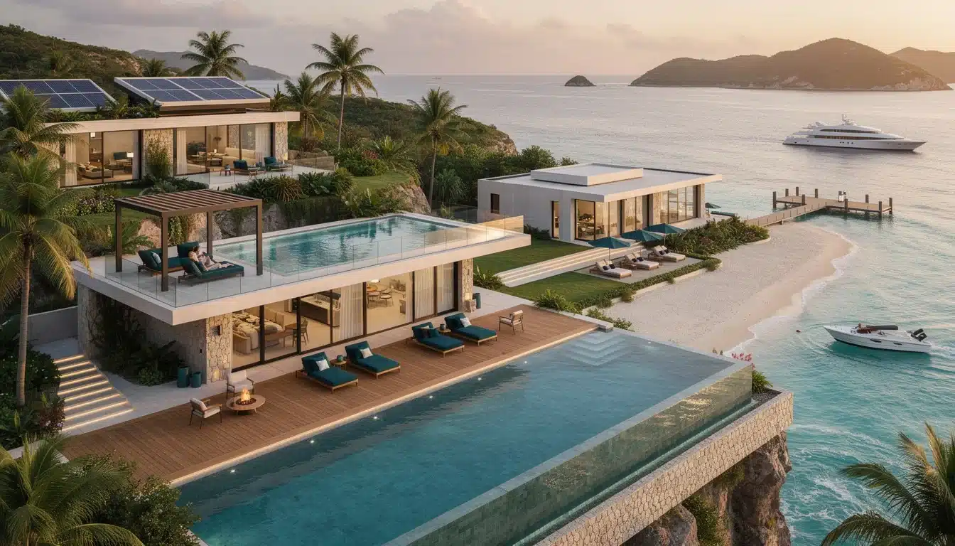 An illustrated diagram showing the key benefits of emerging luxury vacation home destinations 2026 strategies