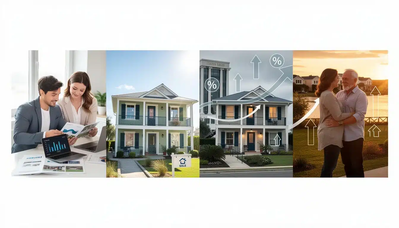 A step-by-step visual process guide demonstrating how impact of 2026 interest rates on vacation home investment works