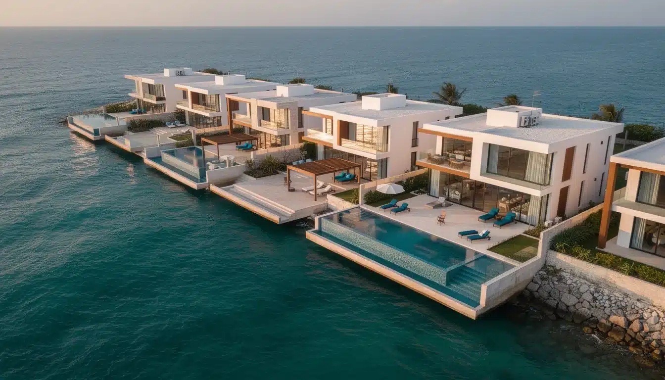 A summary infographic highlighting best practices for investment returns ocean-view luxury villas