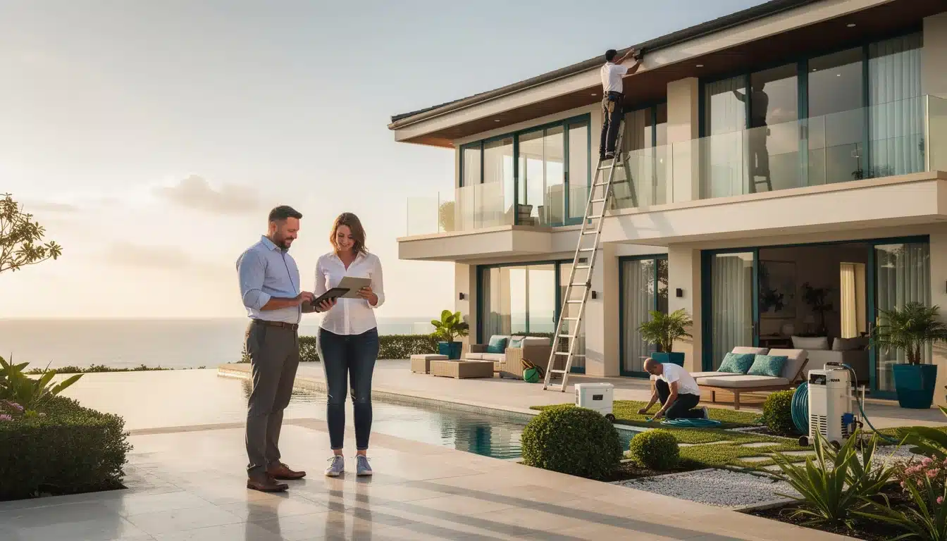 A summary infographic highlighting best practices for luxury vacation home maintenance tips