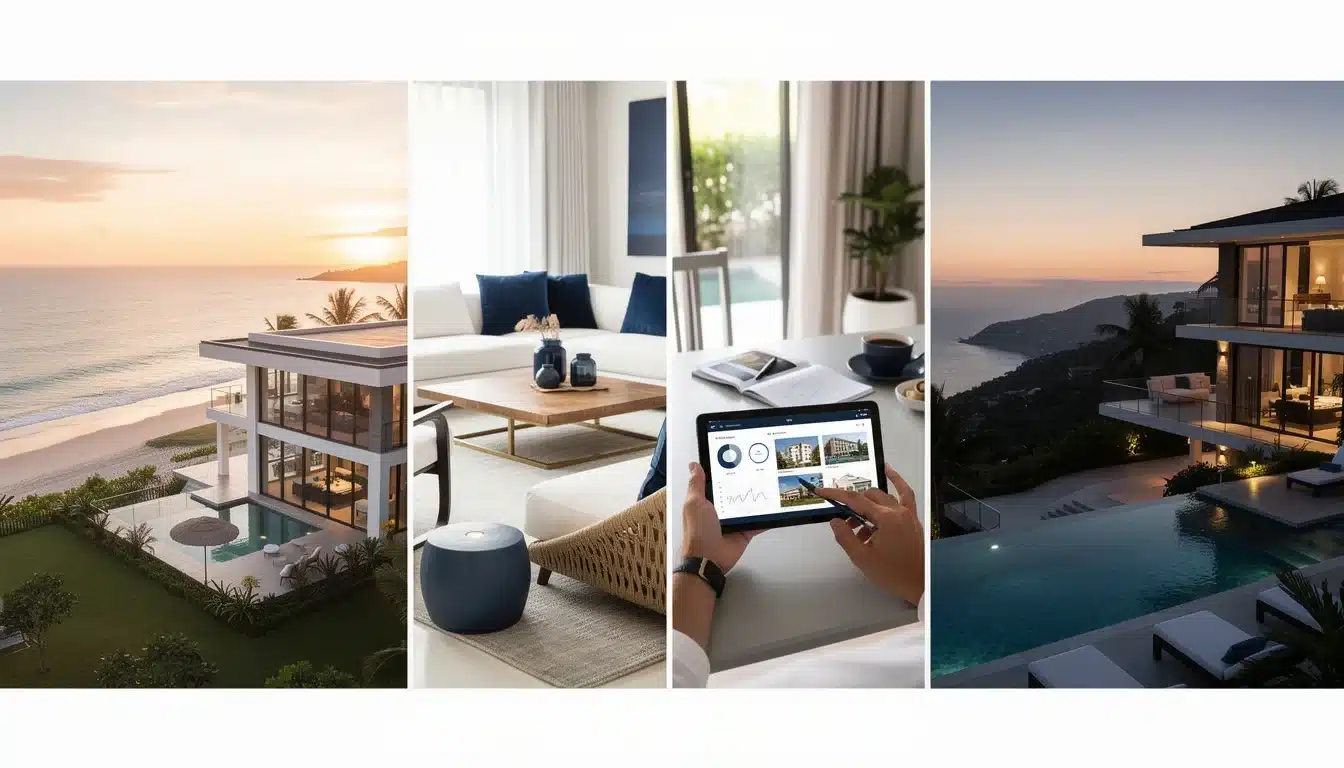 A step-by-step visual process guide demonstrating how luxury vacation homes with high appreciation works