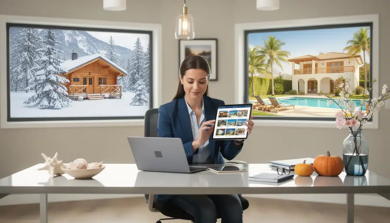 A summary infographic highlighting best practices for selecting vacation homes for year-round rental