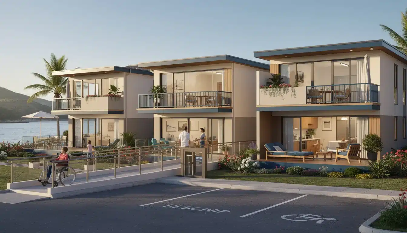 An illustrated diagram showing the key benefits of shared ownership luxury vacation homes accessibility strategies