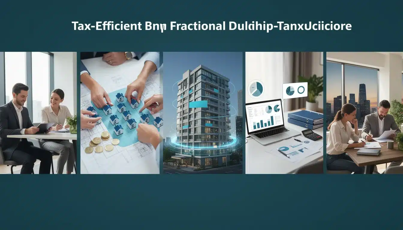 A step-by-step visual process guide demonstrating how tax efficiency fractional ownership real estate works