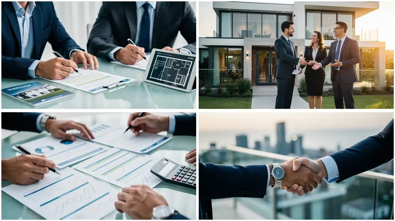 A step-by-step visual process guide demonstrating how evaluating co-ownership contracts luxury homes works