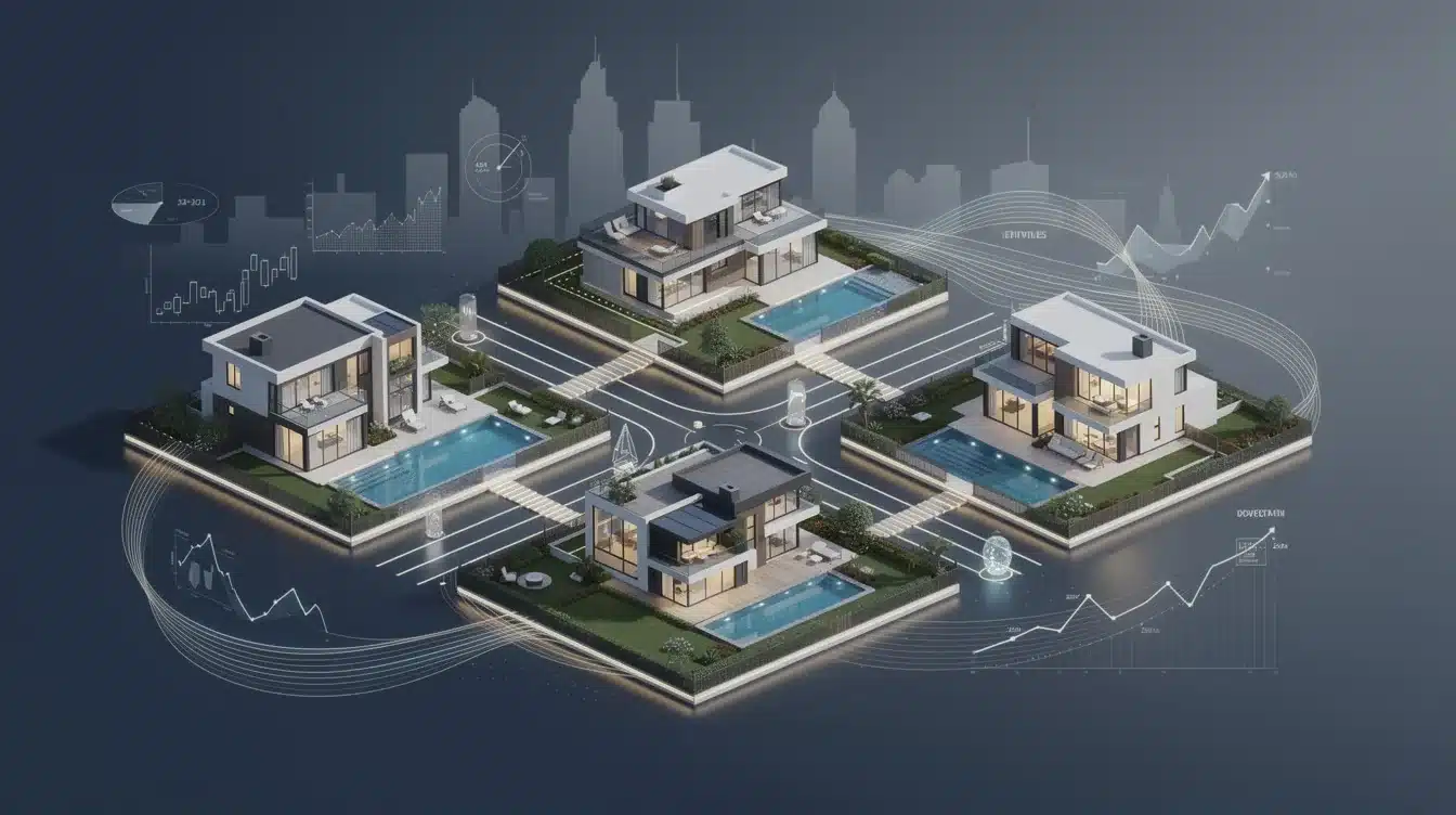 A summary infographic highlighting best practices for diversify investment risk with luxury homes