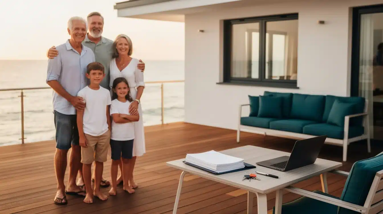 An illustrated diagram showing the key benefits of succession planning shared vacation homes strategies