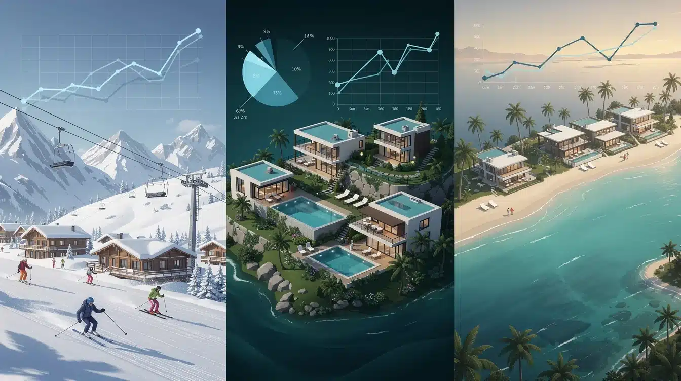 A summary infographic highlighting best practices for diversified ski coastal villa vacation portfolio