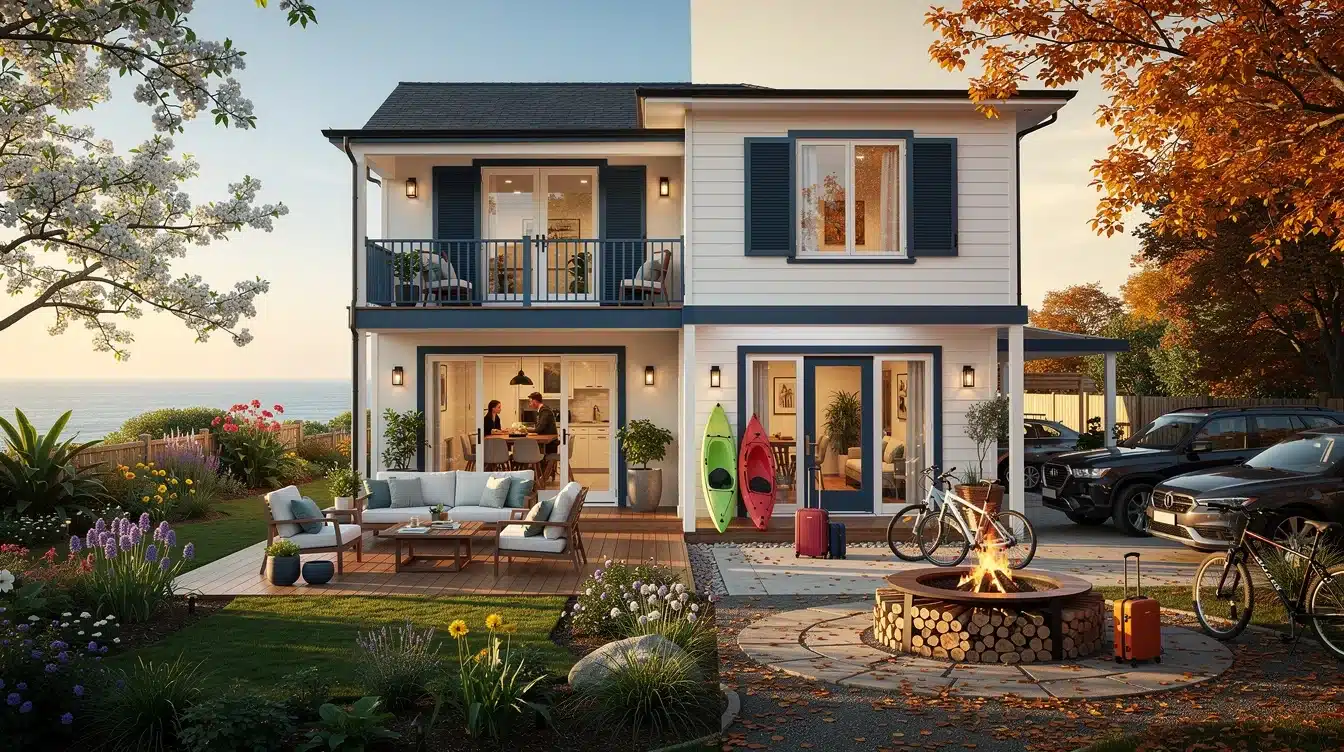 An illustrated diagram showing the key benefits of seasonal vacation home usage strategies 2026 strategies