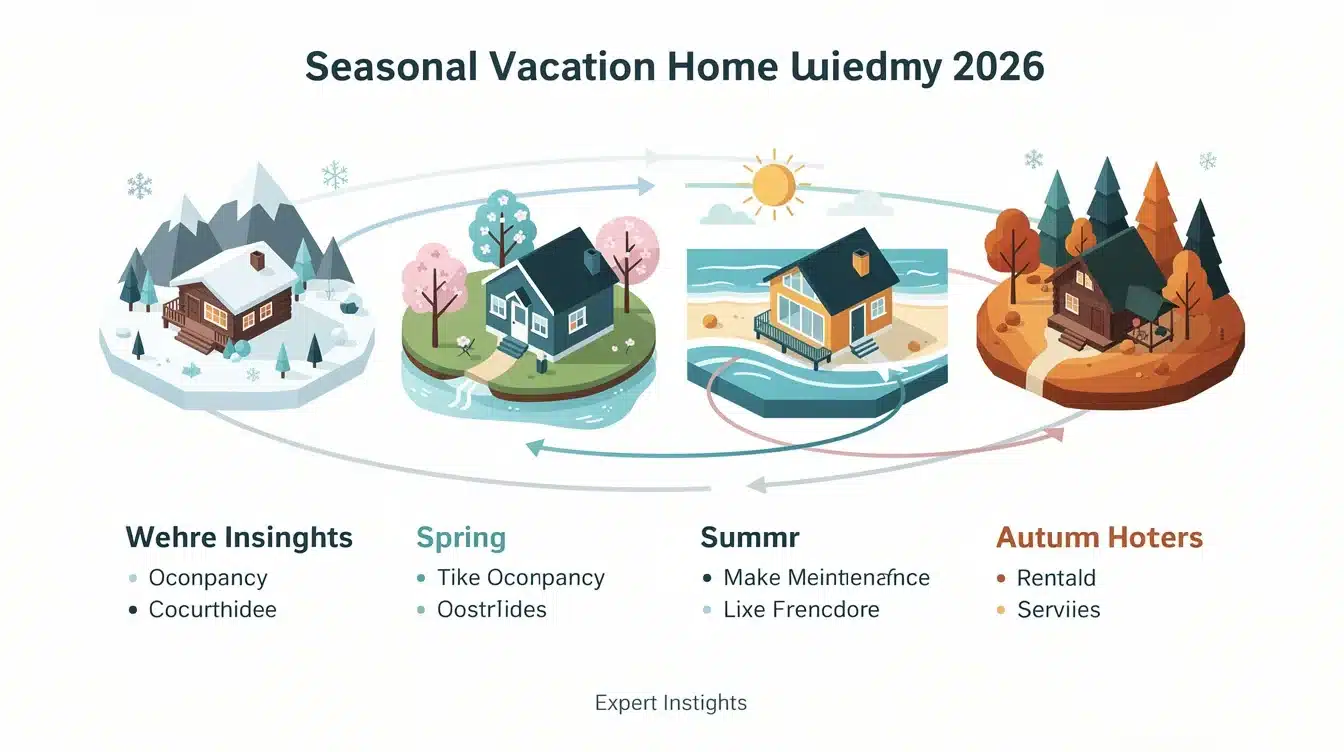 A summary infographic highlighting best practices for seasonal vacation home usage strategies 2026